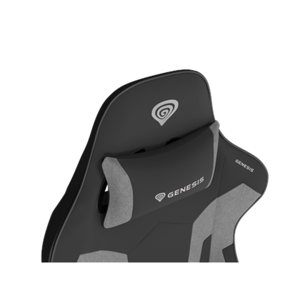 NFG-2096 Genesis Eco leather, Fabric, Metal, Nylon with CareGlide coating , Gaming Chair , Nitro 720 , Black/Gray