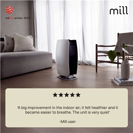 Mill , Silent Pro Air Purifier , APSILENT , Suitable for rooms up to 115 m² , 68.3 m³ , White/Black