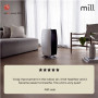 Mill , Silent Pro Air Purifier , APSILENT , Suitable for rooms up to 115 m² , 68.3 m³ , White/Black