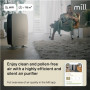 Mill , Silent Pro Air Purifier , APSILENT , Suitable for rooms up to 115 m² , 68.3 m³ , White/Black
