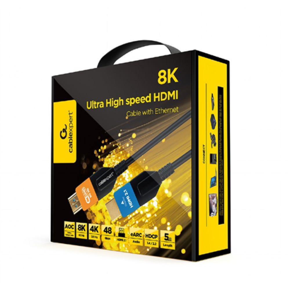Cablexpert Active Optical (AOC) Ultra High speed HDMI cable with Ethernet AOC Series, 5 m , CC-HDMI8K-AOC-5M