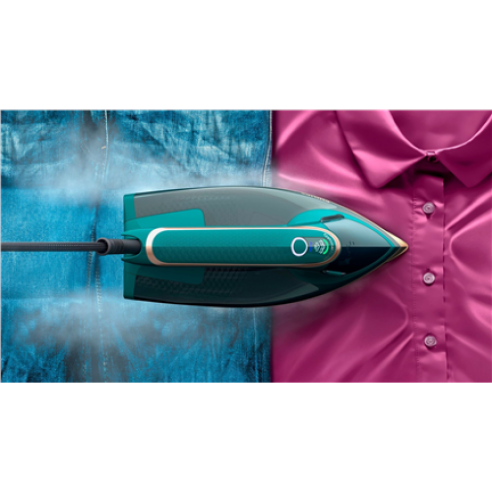 Philips DST8030/70 Azur Steam Iron, 3000 W, Water tank capacity 350 ml, Continuous steam 70 g/min, Green