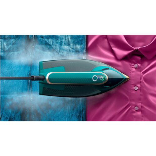 Philips , DST8030/70 Azur , Steam Iron , 3000 W , Water tank capacity 350 ml , Continuous steam 70 g/min , Green