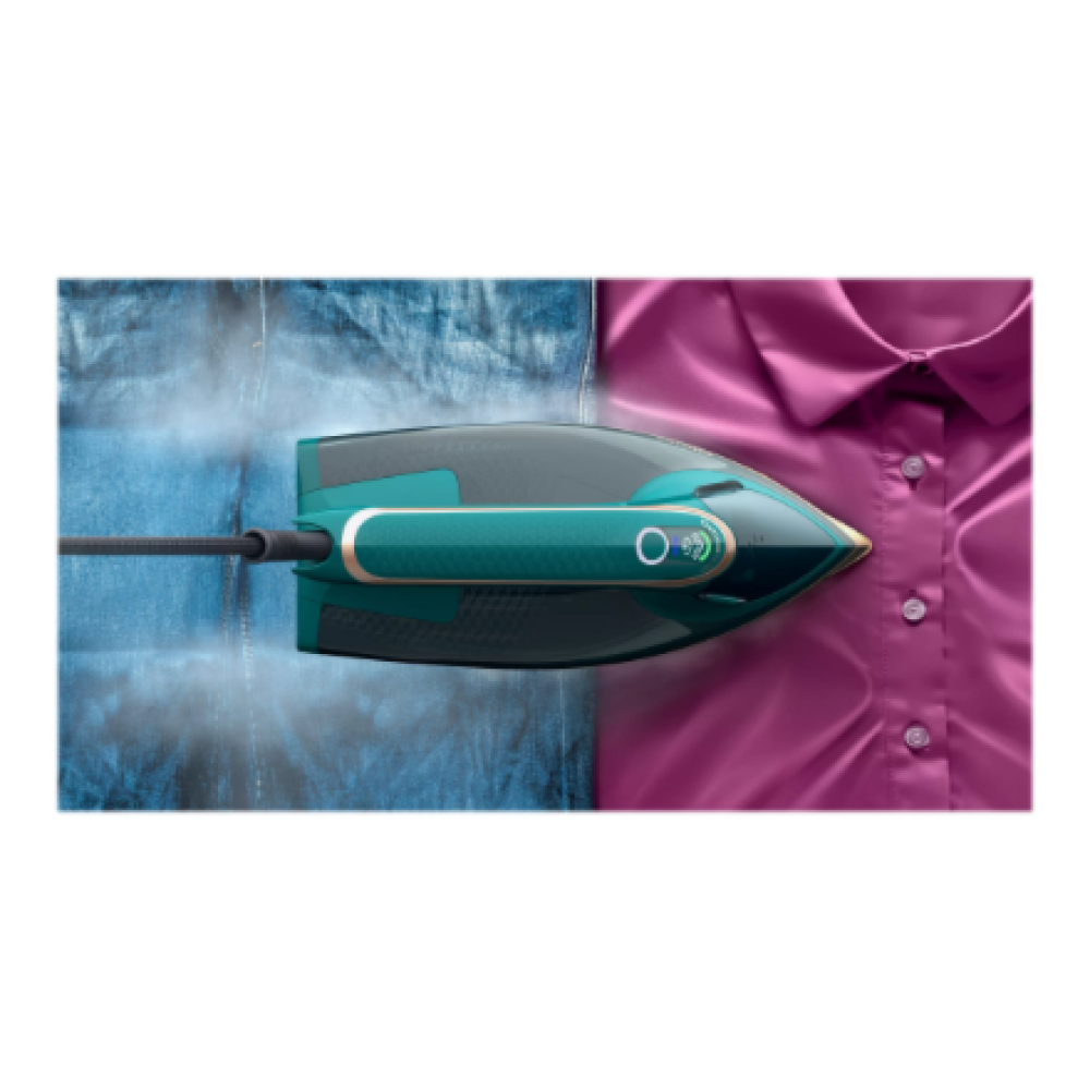 Philips , DST8030/70 Azur , Steam Iron , 3000 W , Water tank capacity 350 ml , Continuous steam 70 g/min , Green