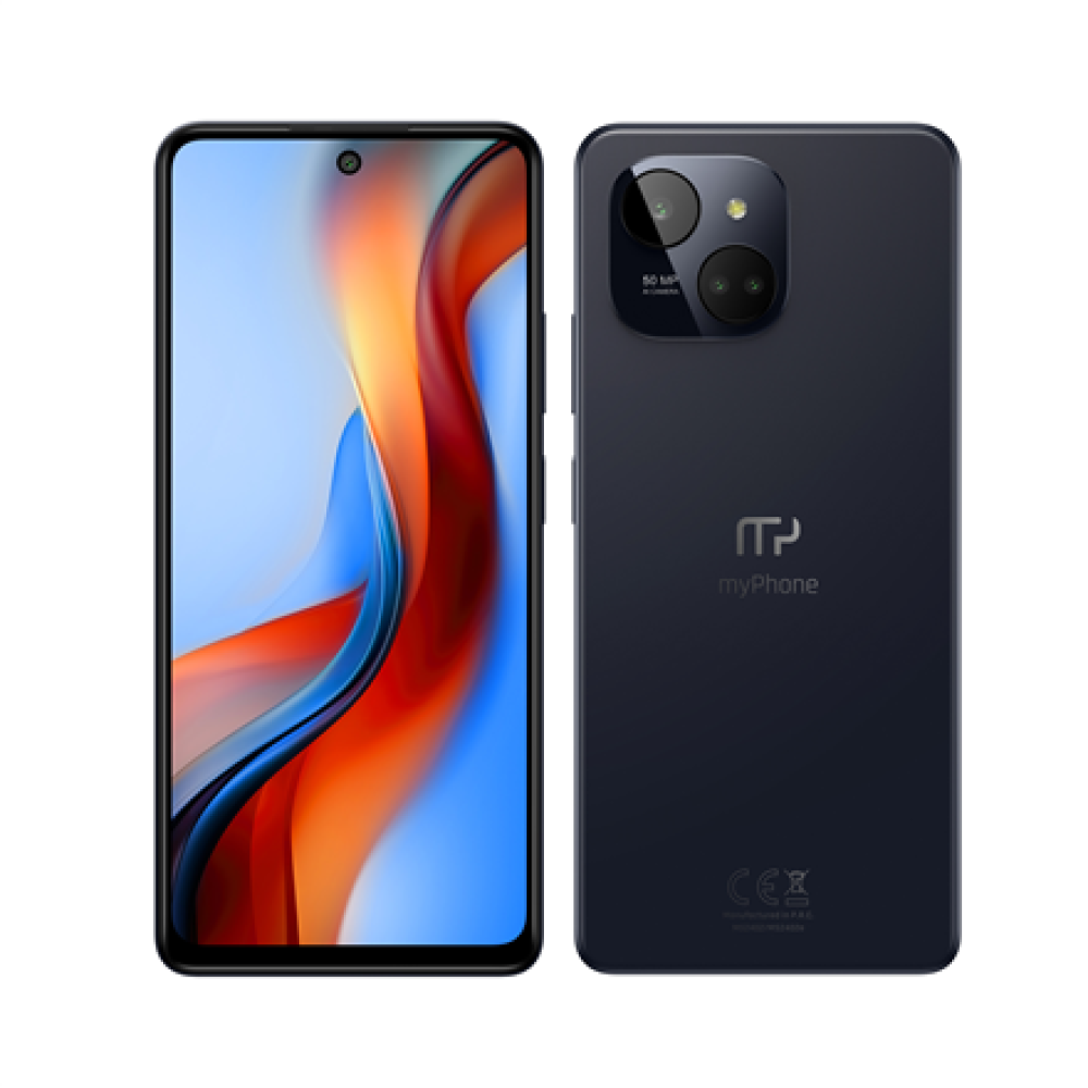 myPhone N23 , Plus 5G , Black , 6.78 , IPS , 1080 x 2460 pixels , Mediatek , Dimensity 6020 , Internal RAM 8 GB , 256 GB , microSD , Dual SIM , Nano SIM , 3G , 4G , 5G , Main camera resolution 50 MP , Secondary camera resolution 8 MP , Android , 14 , 5000