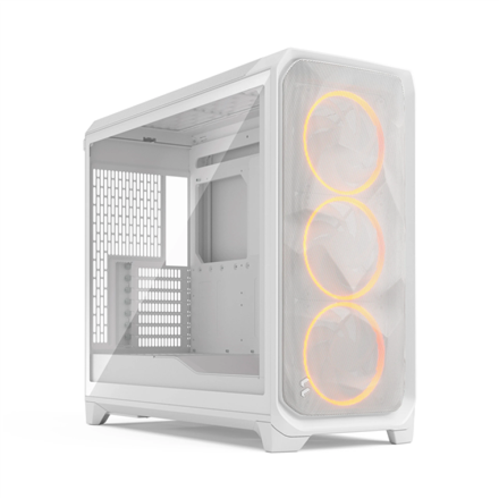 Fractal Design Meshify 3 XL , White RGB TG Clear Tint , Mid-Tower , Power supply included No , ATX