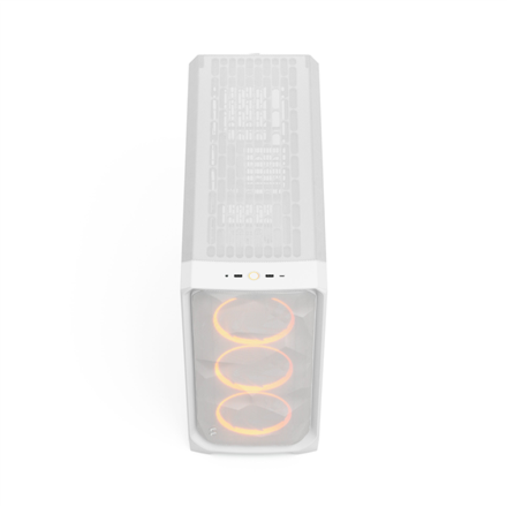 Fractal Design Meshify 3 XL , White RGB TG Clear Tint , Mid-Tower , Power supply included No , ATX