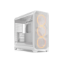 Fractal Design Meshify 3 XL , White RGB TG Clear Tint , Mid-Tower , Power supply included No , ATX