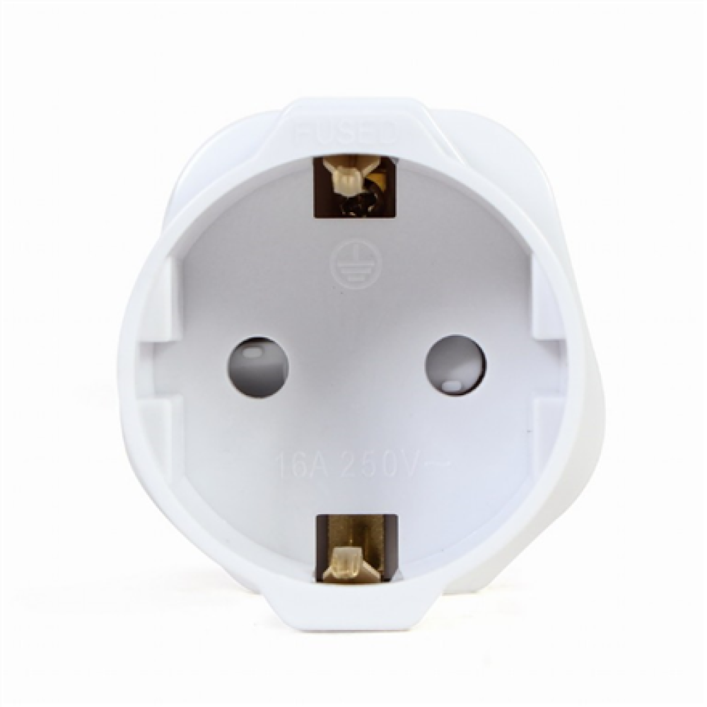 Cablexpert AC power adapter, EU Schuko socket to UK plug, 13 A , A-AC-EUFUKM-01 , Power adapter