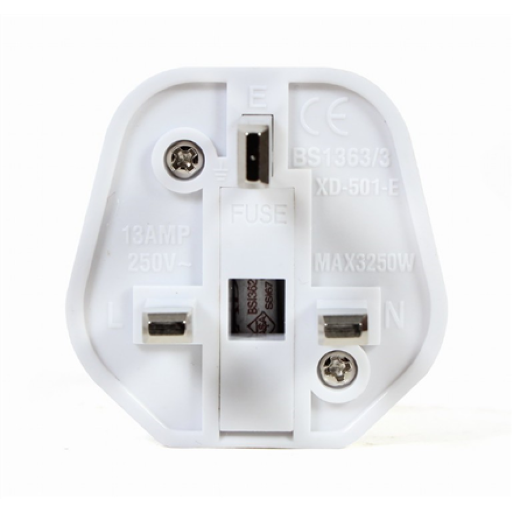 Cablexpert AC power adapter, EU Schuko socket to UK plug, 13 A , A-AC-EUFUKM-01 , Power adapter