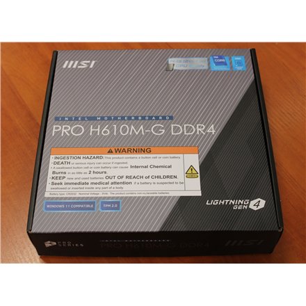 SALE OUT. MSI PRO H610M-G DDR4 , Processor family Intel , Processor socket LGA1700 , DDR4 DIMM , Memory slots 2 , Supported hard disk drive interfaces SATA, M.2 , Number of SATA connectors 4 , Chipset Intel H610 , M-ATX , WITHOUT ORIGINAL PACKAGING, MANUA