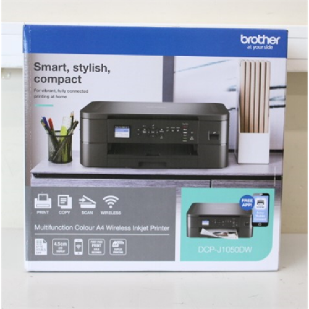 SALE OUT. Brother DCP-J1050DW All in one A4 Inkjet Printer, DAMAGED PACKAGING , Brother Multifunction Printer , DCP-J1050DW , Inkjet , Colour , All-in-one , A4 , Wi-Fi , Black , DAMAGED PACKAGING
