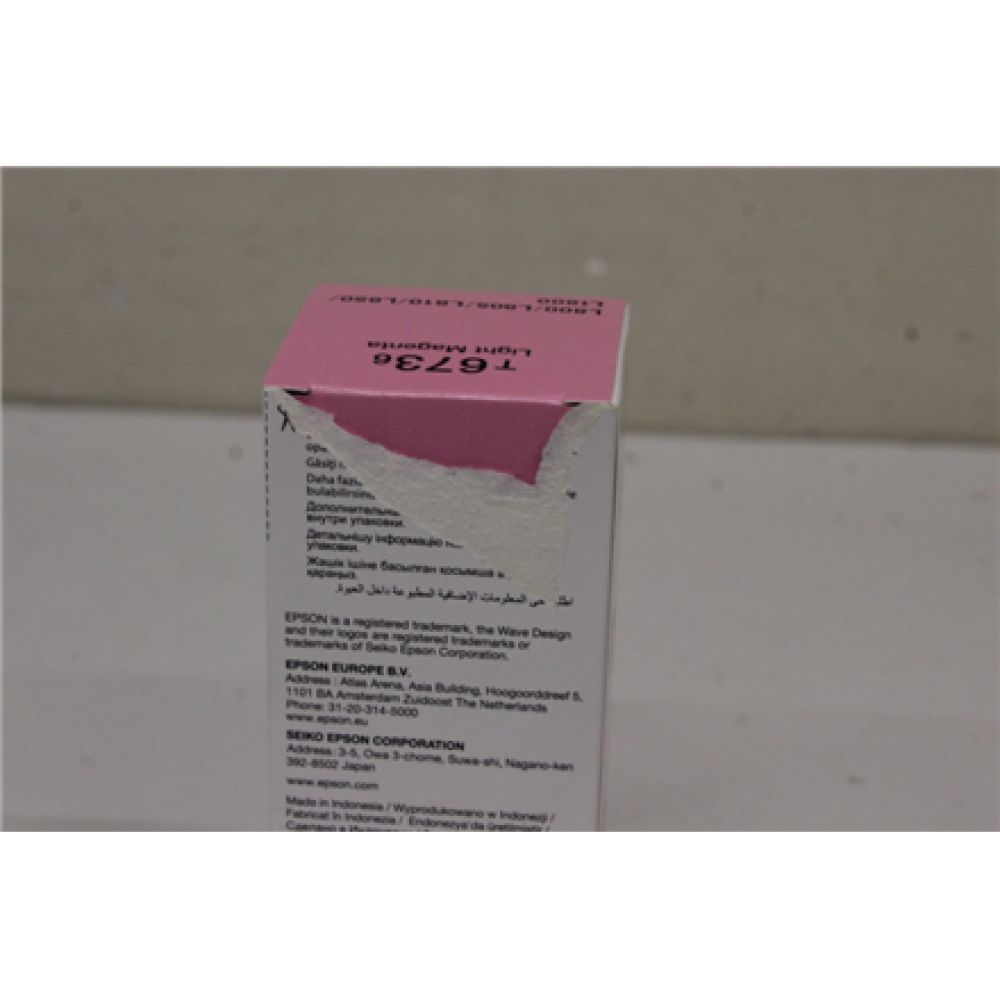 SALE OUT. Epson T6736 Ink bottle 70ml , Ink Cartridge , Light Magenta , DAMAGED PACKAGING