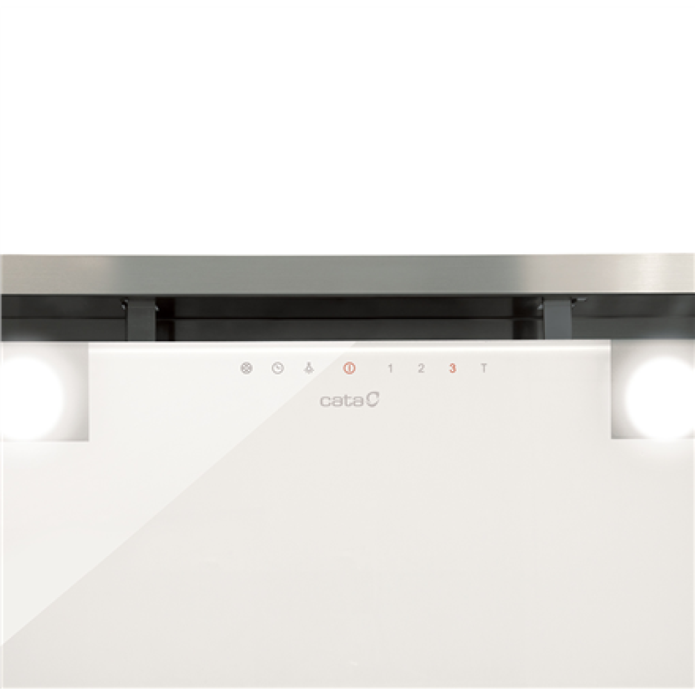 CATA , Hood , GC DUAL A 45 XGWH , Canopy , Energy efficiency class A , Width 45 cm , 820 m³/h , Touch control , LED , White glass