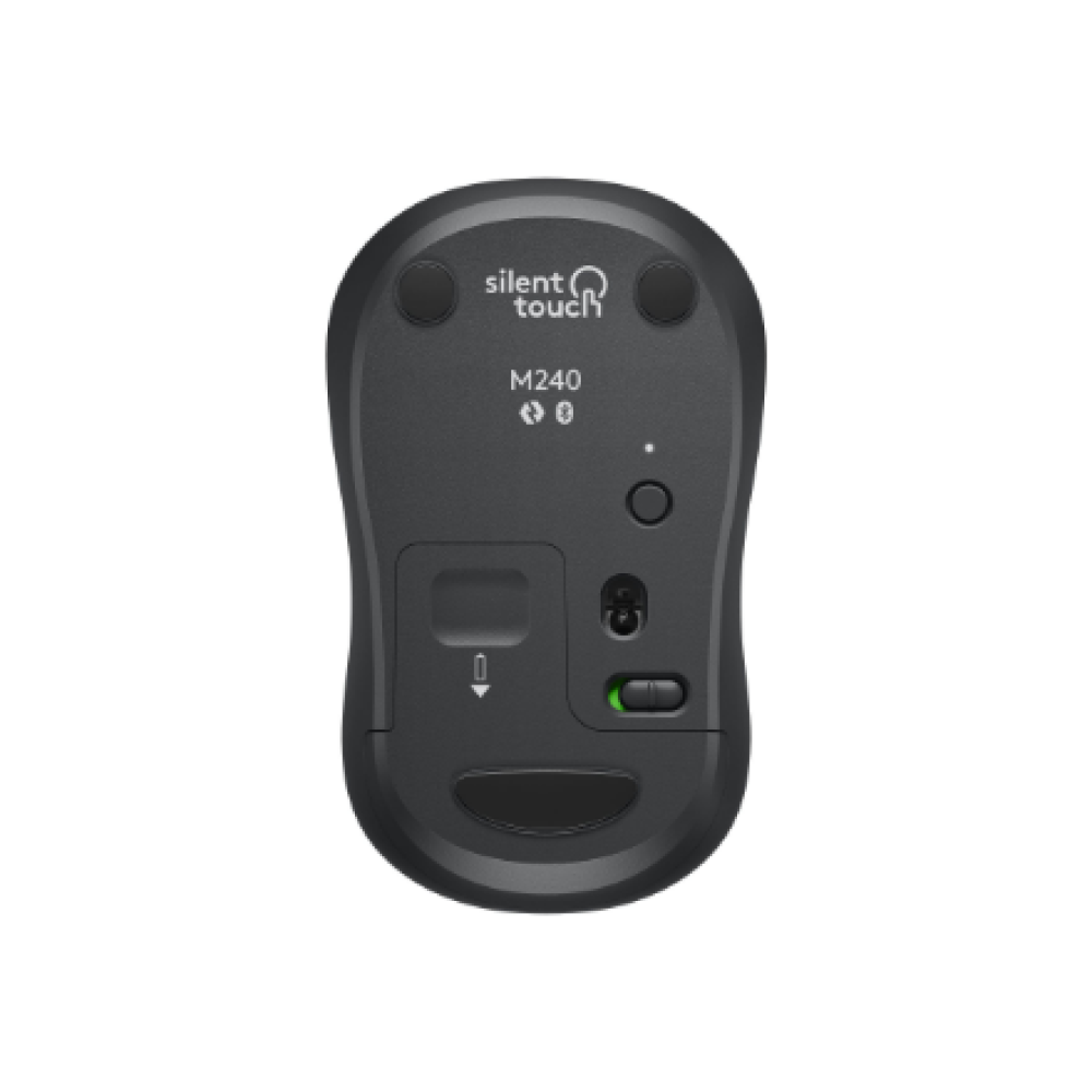 Logitech Silent Mouse , M240 , Wireless , Bluetooth , Graphite