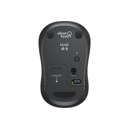 Logitech Silent Mouse , M240 , Wireless , Bluetooth , Graphite