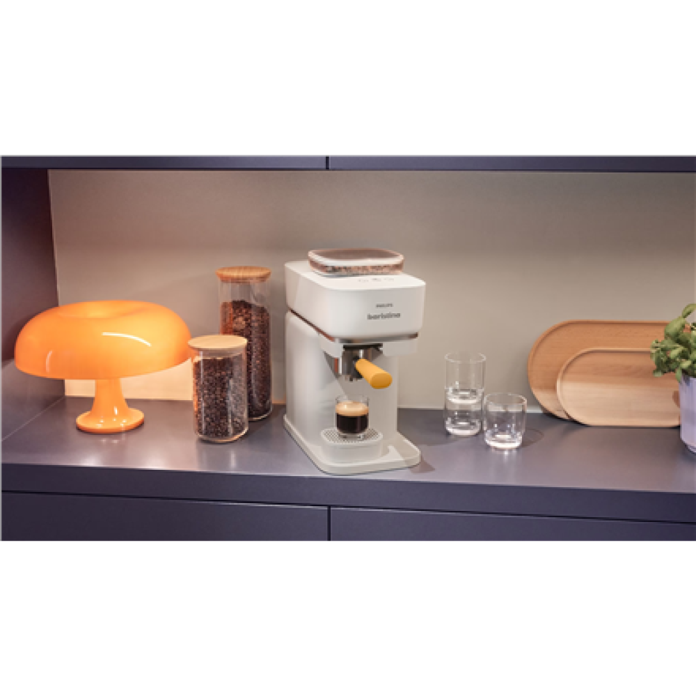 Philips Coffee maker , BAR300/03 Baristina , Pump pressure 16 bar , Semi-automatic , 122.8 W , White