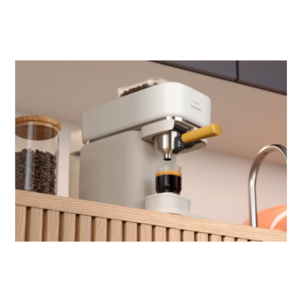 Philips Coffee maker , BAR300/03 Baristina , Pump pressure 16 bar , Semi-automatic , 122.8 W , White