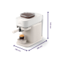 Philips Coffee maker , BAR300/03 Baristina , Pump pressure 16 bar , Semi-automatic , 122.8 W , White