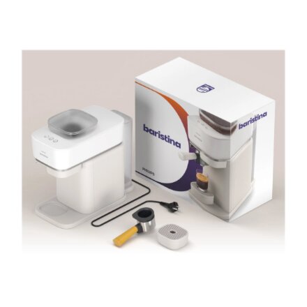 Philips Coffee maker , BAR300/03 Baristina , Pump pressure 16 bar , Semi-automatic , 122.8 W , White