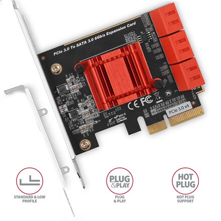 AXAGON PCIe Controller 6x SATA 6G , PCES-SA6