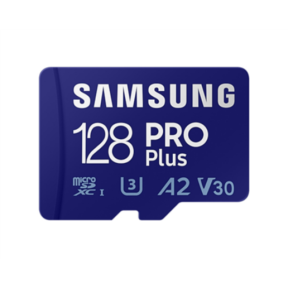 Samsung microSD Card Pro Plus 128 GB, MicroSDXC, Flash memory class 10, SD adapter