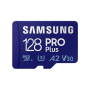 Samsung microSD Card Pro Plus 128 GB, MicroSDXC, Flash memory class 10, SD adapter