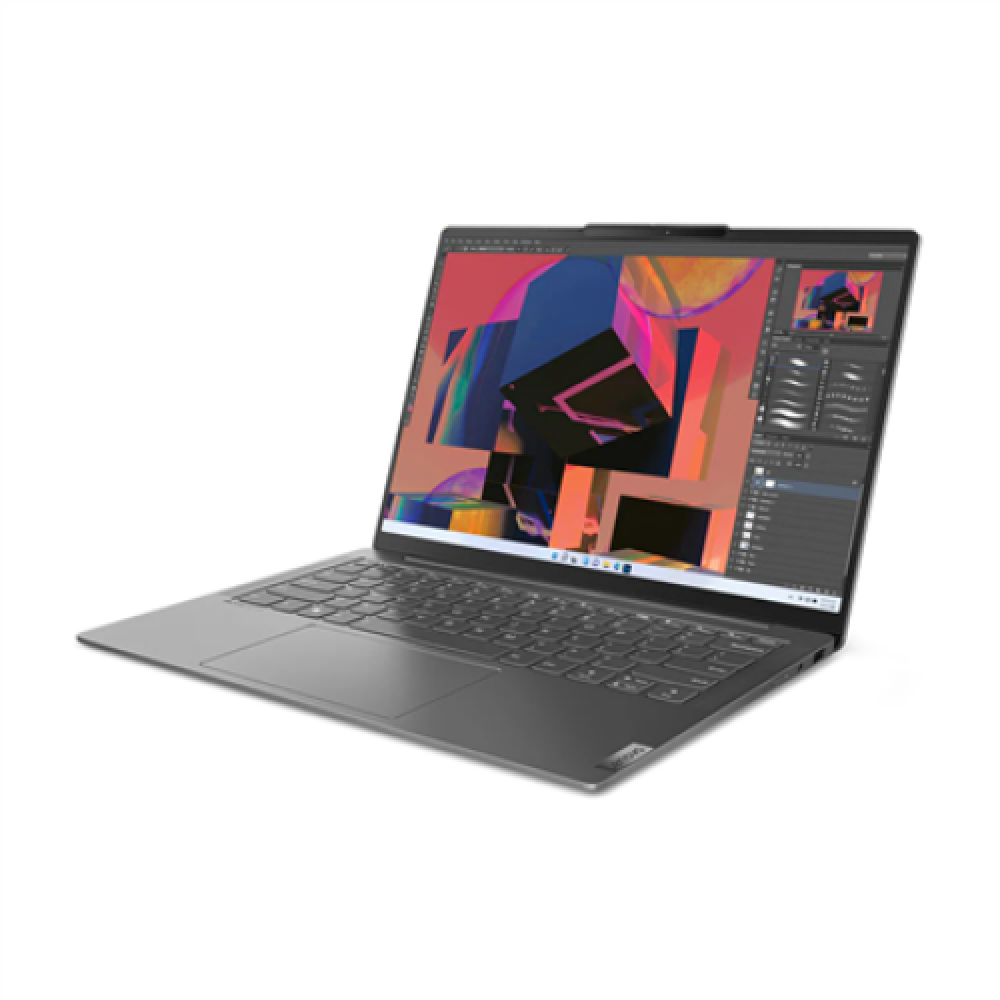 Lenovo Yoga Slim 6 14IAP8 Storm Grey 14 OLED WUXGA Glossy Intel Core i5 i5-1240P 16 GB Soldered LPDDR5-4800 SSD 512 GB Intel Iris Xe Graphics Windows 11 Home 802.11ax Bluetooth version 5.1 Keyboard language Nordic Keyboard backlit Warranty 24 month(s) Bat