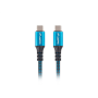 Lanberg , USB-C to USB-C Cable , CA-CMCM-45CU-0005-BK , 0.5 m , Black/Blue