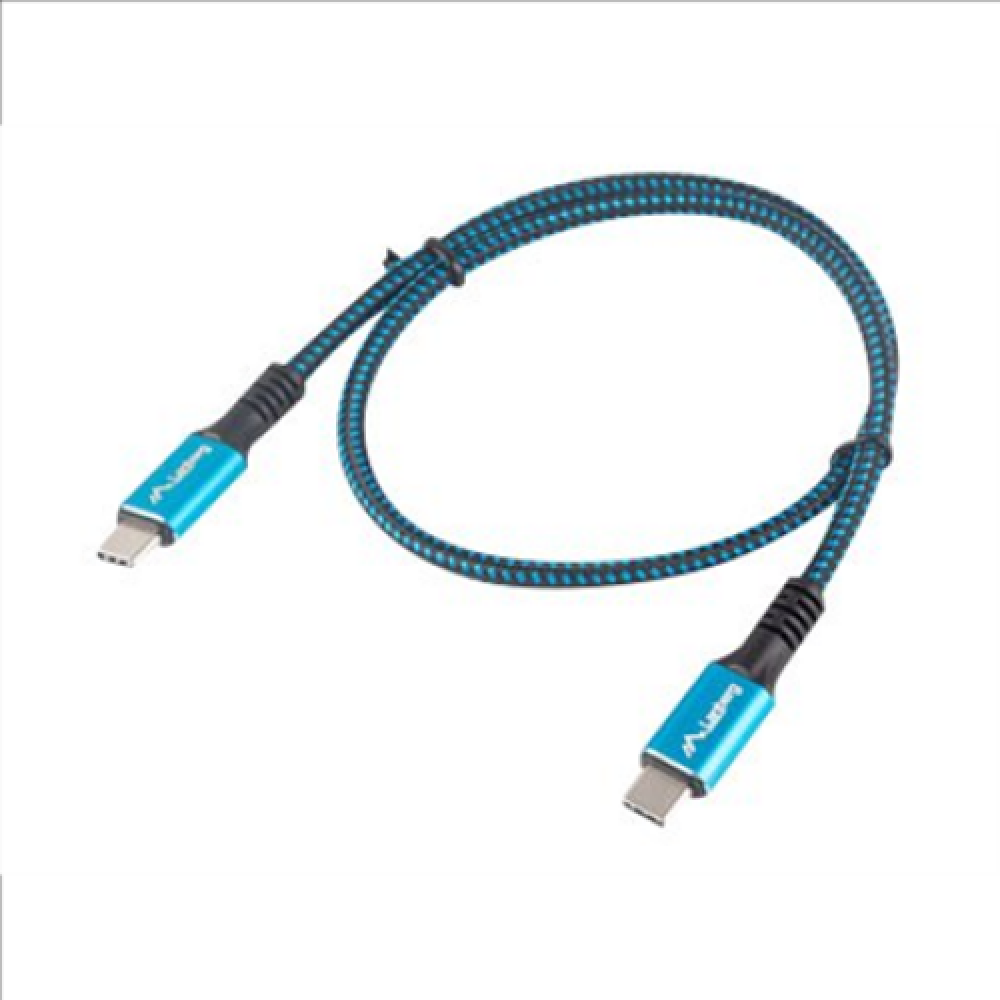 Lanberg , USB-C to USB-C Cable , Black/Blue , 0.5 m