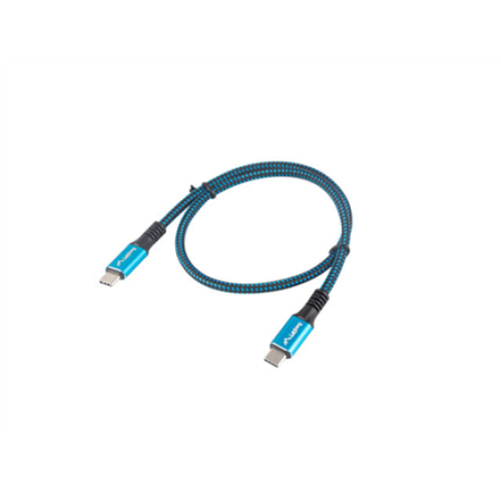 Lanberg , USB-C to USB-C Cable , Black/Blue , 0.5 m