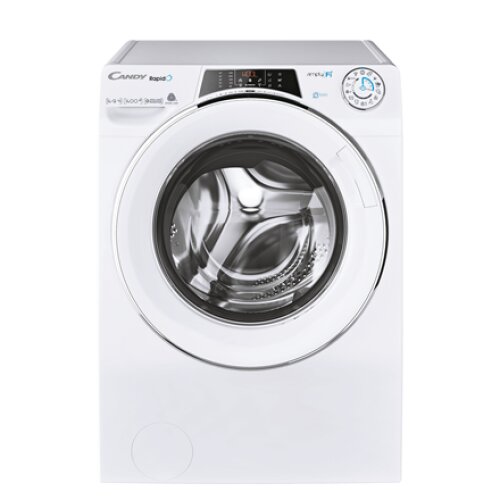Candy Washing Machine with Dryer ROW41494DWMCE-S Energy efficiency class A Front loading Washing capacity 14 kg 1400 RPM Depth 67 cm Width 60 cm Display TFT Drying system Drying capacity 9 kg Steam function Wi-Fi White