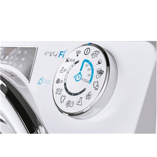 Candy Washing Machine with Dryer ROW41494DWMCE-S Energy efficiency class A Front loading Washing capacity 14 kg 1400 RPM Depth 67 cm Width 60 cm Display TFT Drying system Drying capacity 9 kg Steam function Wi-Fi White
