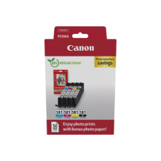 Canon CLI-581 , Ink Cartridge + Photo Paper , Multipack
