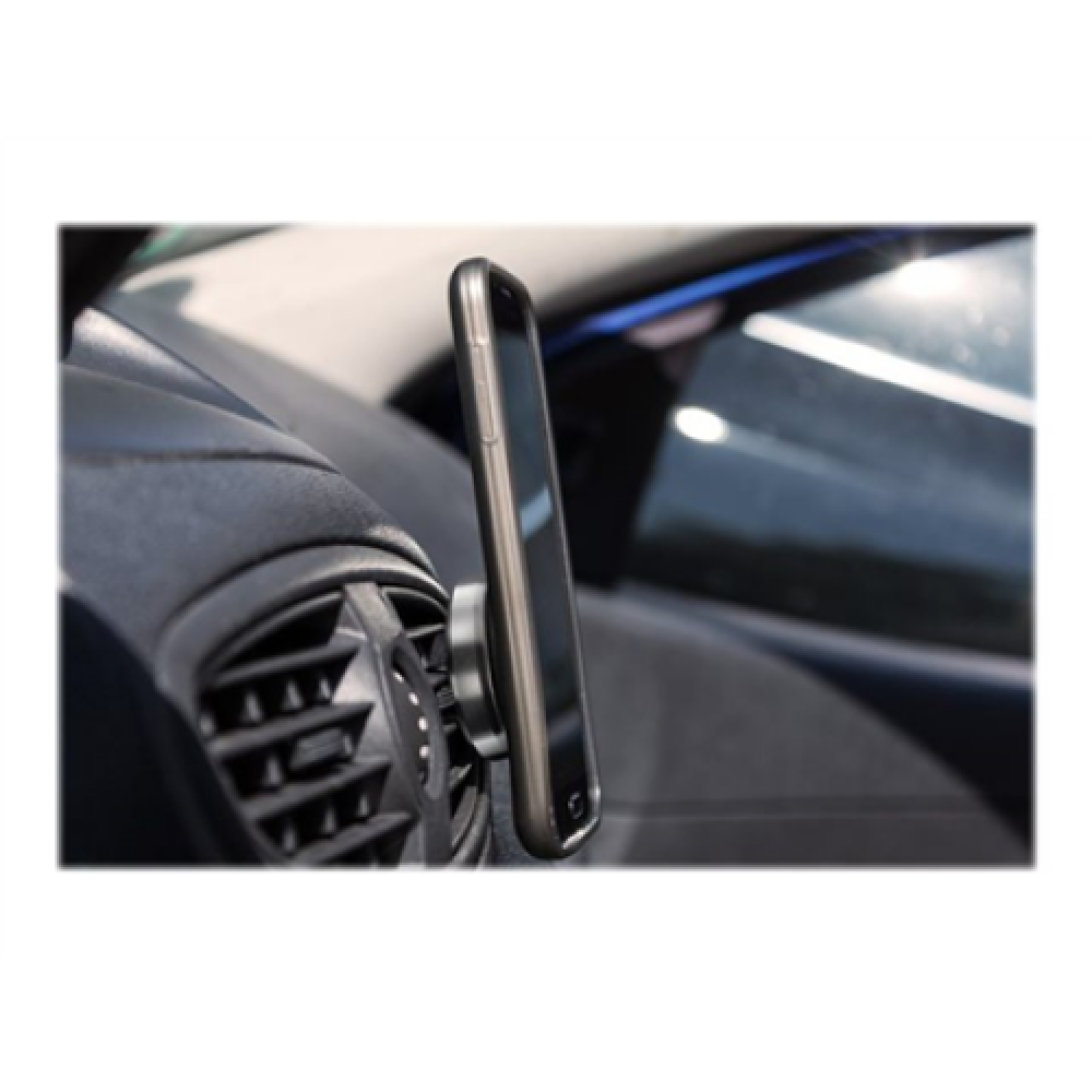 Goobay , Magnetic mount Metal Slim Design for smartphones (35mm) , 38685 , Black/Silver , Magnetic holder is suitable for almost every smartphone; Quick-Snap assembly technology for quick and easy use; Smart and almost invisible fastening option on the ca