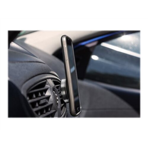 Goobay , Magnetic mount Metal Slim Design for smartphones (35mm) , 38685 , Black/Silver , Magnetic holder is suitable for almost every smartphone; Quick-Snap assembly technology for quick and easy use; Smart and almost invisible fastening option on the ca