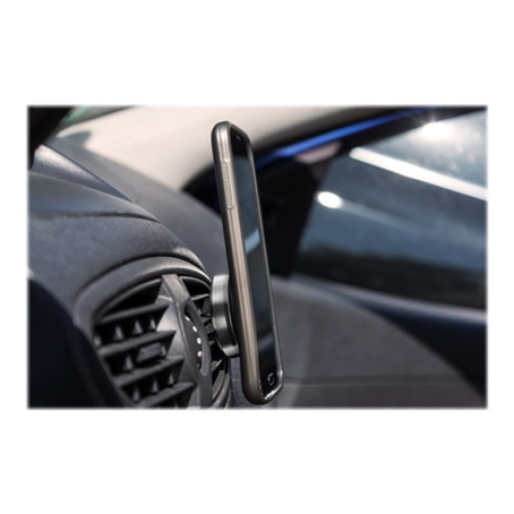 Goobay , Magnetic mount Metal Slim Design for smartphones (35mm) , 38685 , Black/Silver , Magnetic holder is suitable for almost every smartphone; Quick-Snap assembly technology for quick and easy use; Smart and almost invisible fastening option on the ca