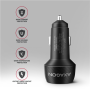 AXAGON Car charger 48W, USB-A + USB-C, PD3.0/PPS/QC4+/SFC , PWC-PQ48