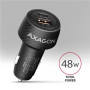 AXAGON Car charger 48W, USB-A + USB-C, PD3.0/PPS/QC4+/SFC , PWC-PQ48