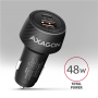 AXAGON Car charger 48W, USB-A + USB-C, PD3.0/PPS/QC4+/SFC , PWC-PQ48