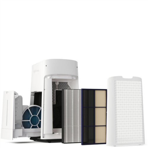 Sharp , Air Purifier with humidifying function , UA-KIL60E-W , 5.5-61 W , Suitable for rooms up to 50 m² , White