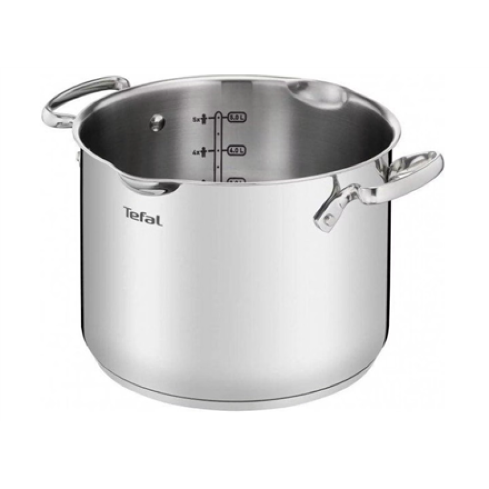 TEFAL , Pot , G7197955 Duetto+ , 6.1 L , Stainless steel , Dishwasher proof , Lid included , Stainless steel