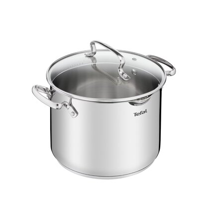 TEFAL , Pot , G7197955 Duetto+ , 6.1 L , Stainless steel , Dishwasher proof , Lid included , Stainless steel