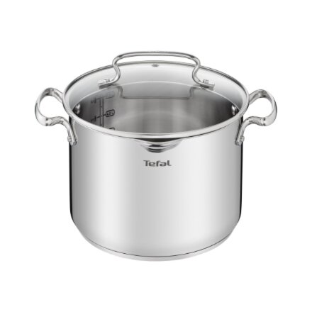 TEFAL , Pot , G7197955 Duetto+ , 6.1 L , Stainless steel , Dishwasher proof , Lid included , Stainless steel
