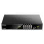 D-Link , 10 Gigabit port Switch with PoE , DGS-1010MP , Unmanaged , Desktop / Rackmount , Gigabit Ethernet (copper) ports quantity 1 , SFP ports quantity 1 , Power over Ethernet (PoE) ports quantity 8