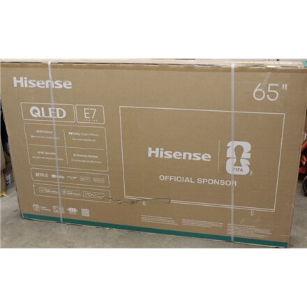 SALE OUT. Hisense 65E7Q 65 (164 cm) UHD QLED Smart TV , SALE OUT. Hisense UHD QLED Smart TV , 65E7Q , 65 , Smart TV , VIDAA OS , UHD , Black , DAMAGED PACKAGING