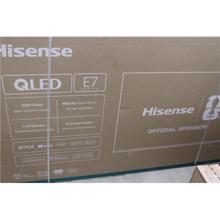 SALE OUT. Hisense 65E7Q 65 (164 cm) UHD QLED Smart TV , SALE OUT. Hisense UHD QLED Smart TV , 65E7Q , 65 , Smart TV , VIDAA OS , UHD , Black , DAMAGED PACKAGING