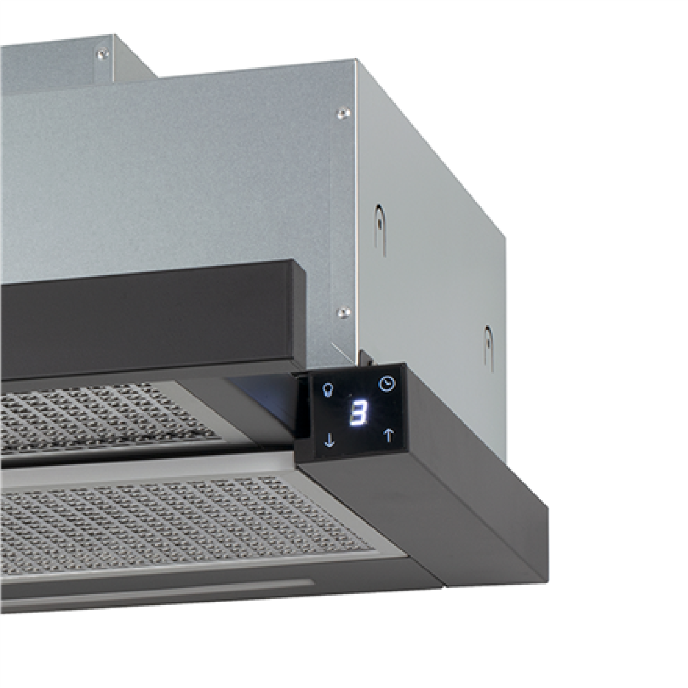 CATA , Hood , TFH 6630 BK /A , Telescopic , Energy efficiency class A+ , Width 60 cm , 605 m³/h , Touch Control , LED , Black