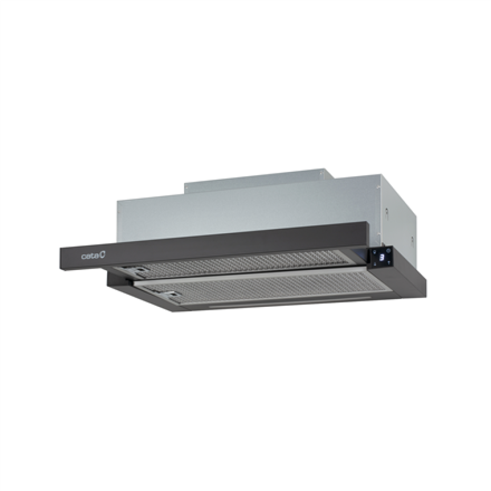 CATA , Hood , TFH 6630 BK /A , Telescopic , Energy efficiency class A+ , Width 60 cm , 605 m³/h , Touch Control , LED , Black