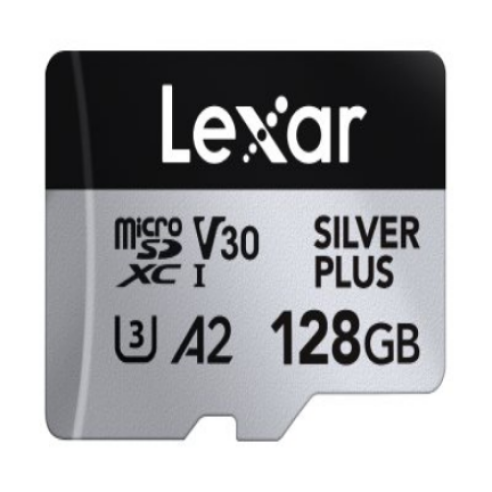Lexar SILVER PLUS , 128 GB , microSDXC , Flash memory class 10